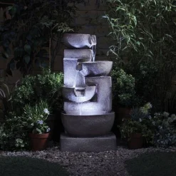 4 Tier Laguna Cascade Water Feature With Light -Lallatros Shop G1415 5 1000x1000 1