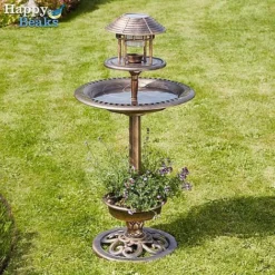 Happy Beaks Bird Hotel With Solar Light