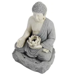 Serenity Lotus Buddha Water Feature -Lallatros Shop G2746 6
