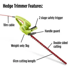 Garden Gear 600W Hedge Trimmer -Lallatros Shop G2759 8