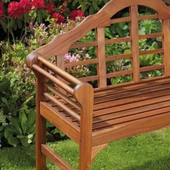 Garden Gear Acacia Lutyens Bench -Lallatros Shop G2860 2