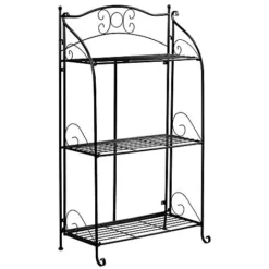 Three-tier Highbury Folding Metal Plant Stand -Lallatros Shop G3438 3