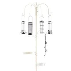 Bird Feeding Station With 4 Bird Feeders -Lallatros Shop G426120Bird20Feeding20Station20with20420Birdfeeders20Cream20CO201 2000x2000