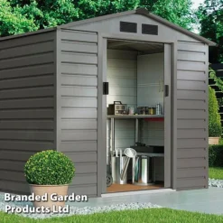 Waltons Apex Metal Shed 7 X 4.2FT -Lallatros Shop SHED APEXGREYA S47802